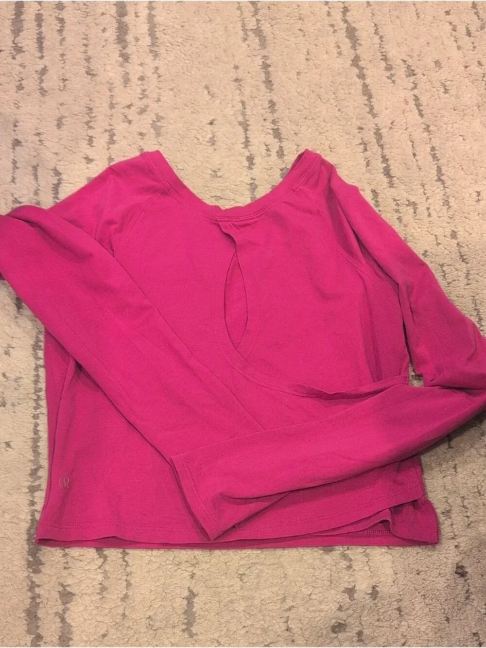 RARE Lululemon LA Keyhole Reversible Long Sleeve Ripened Raspberry
